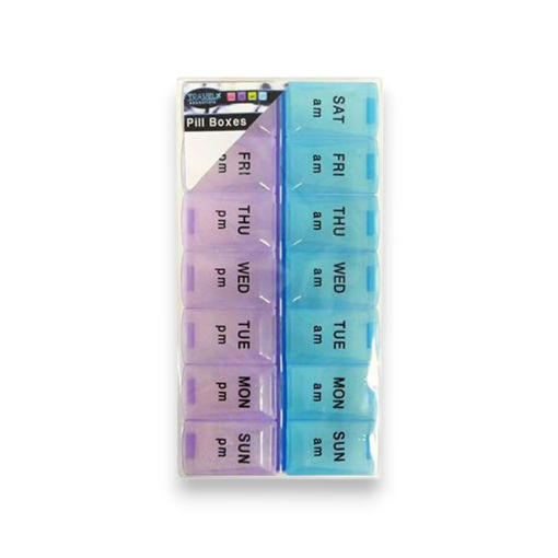 Picture of TRAVEL ESSENTIALS 7 DAY PILL MEDICATION STORAGE BOX
